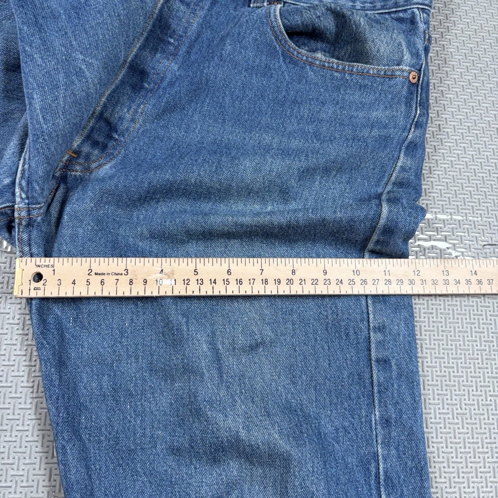 Vintage Levi's 501 USA Made Straight Leg Jeans Mens 38x34 Fit 37x33 Button Fly - Picture 8 of 11